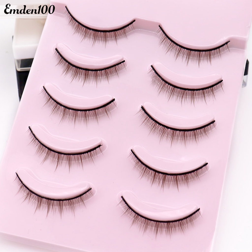 Bộ 5 Cặp Lông Mi Giả 3D Mềm Mại Cho Nữ