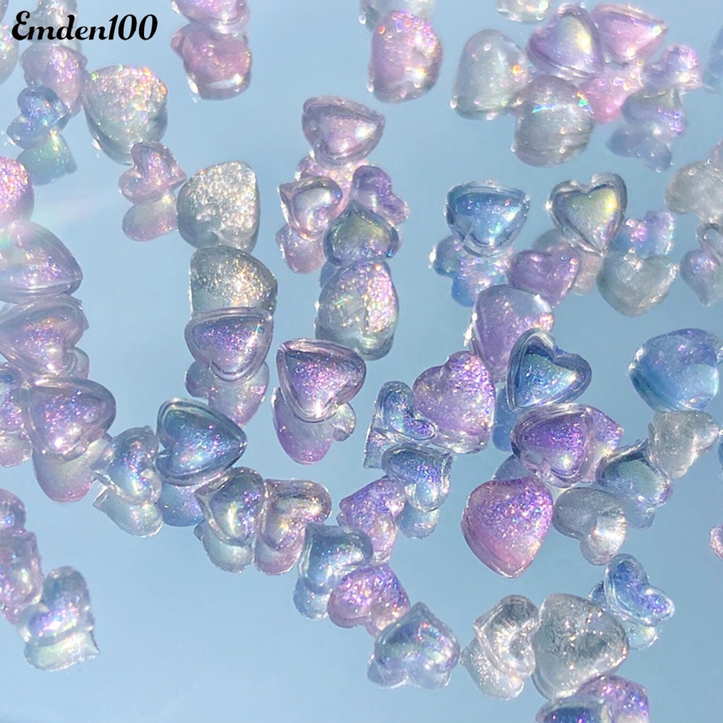 1 Hộp Keo Dán Trang Trí Móng Tay 3D Hình Trái Tim