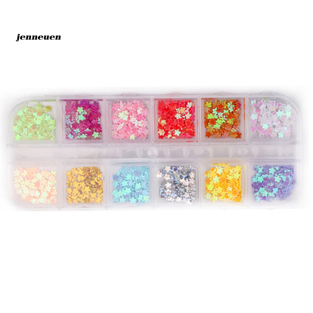 Hộp Phụ Kiện Trang Trí Móng Nghệ Thuật Hình Bướm / Ngôi Sao / Trái Tim / Tròn