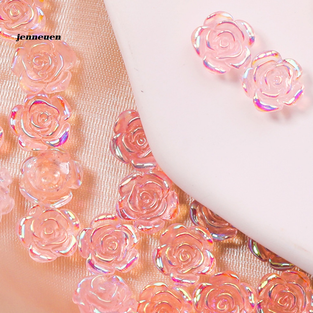 1 Túi Phụ Kiện Trang Trí Móng Tay 3D Hình Hoa Hồng Nhiều Màu Sắc Charms