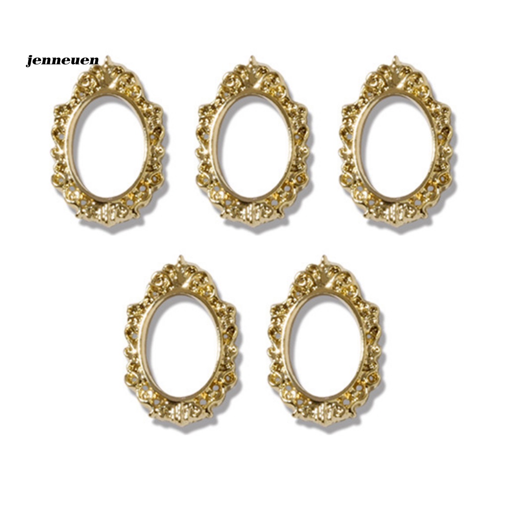 Bộ 5 Miếng Dán Cứng Trang Trí Móng Tay Nghệ Thuật