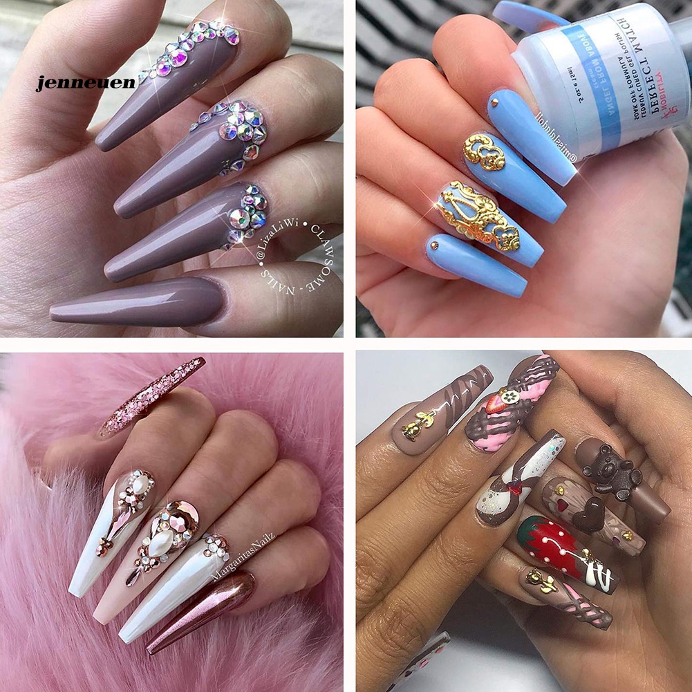 Bộ 500 Móng Tay Giả Trong Suốt Nhiều Kích Cỡ Cho Nữ