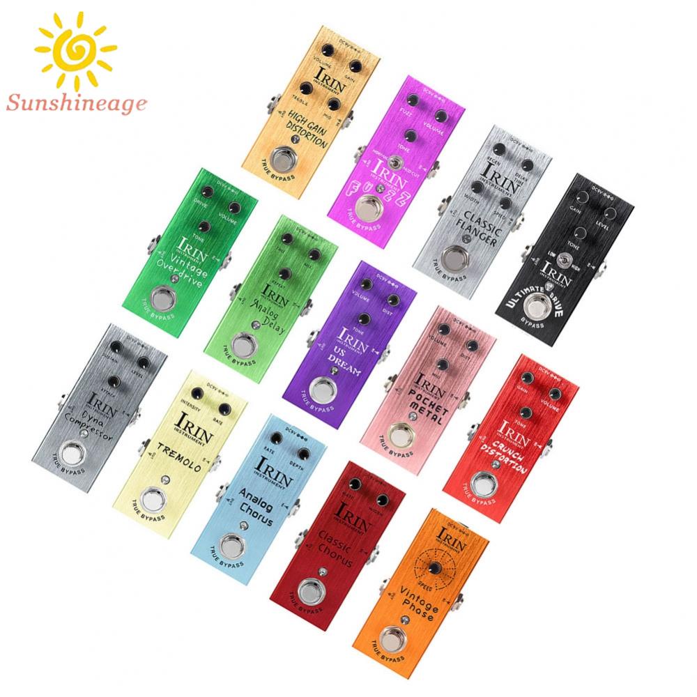 Irin Bàn Đạp Hiệu Ứng Bàn Đạp Nén Bo Mạch Chủ Đề Vintage Nhỏ Gọn Hoàn Toàn Mới
