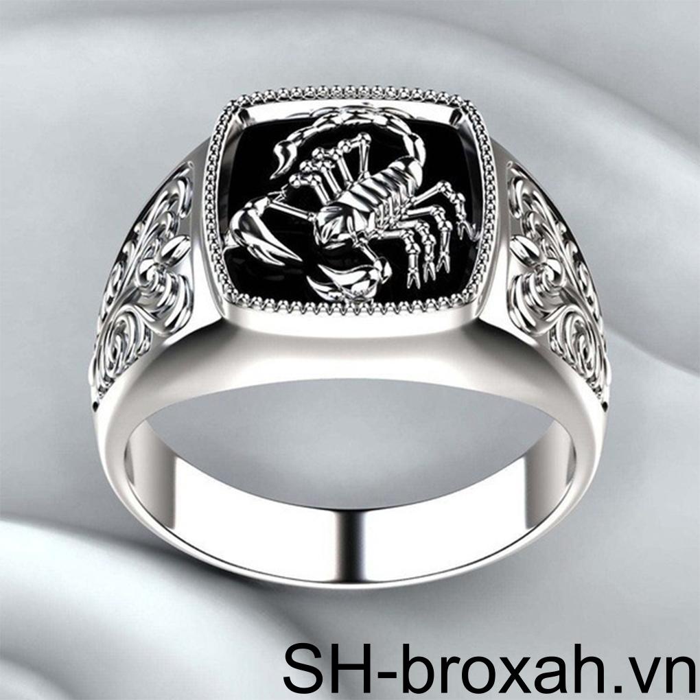 Nhẫn Hợp Kim Hình Bọ Cạp Cá Tính Cho Nam