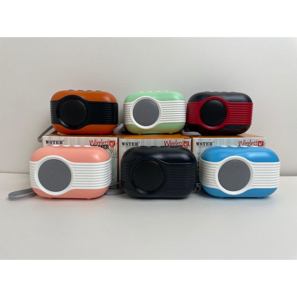 Loa bluetooth Ws 315 không dây âm thanh chuẩn , mẫu decor đẹp mắt kèm dây treo , tích hợp USB , thẻ nhớ , FM