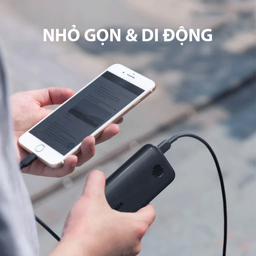 PIN SẠC DỰ PHÒNG ANKER POWERCORE 10000 PD REDUX - 10.000MAH - A1239 - MÀU ĐEN