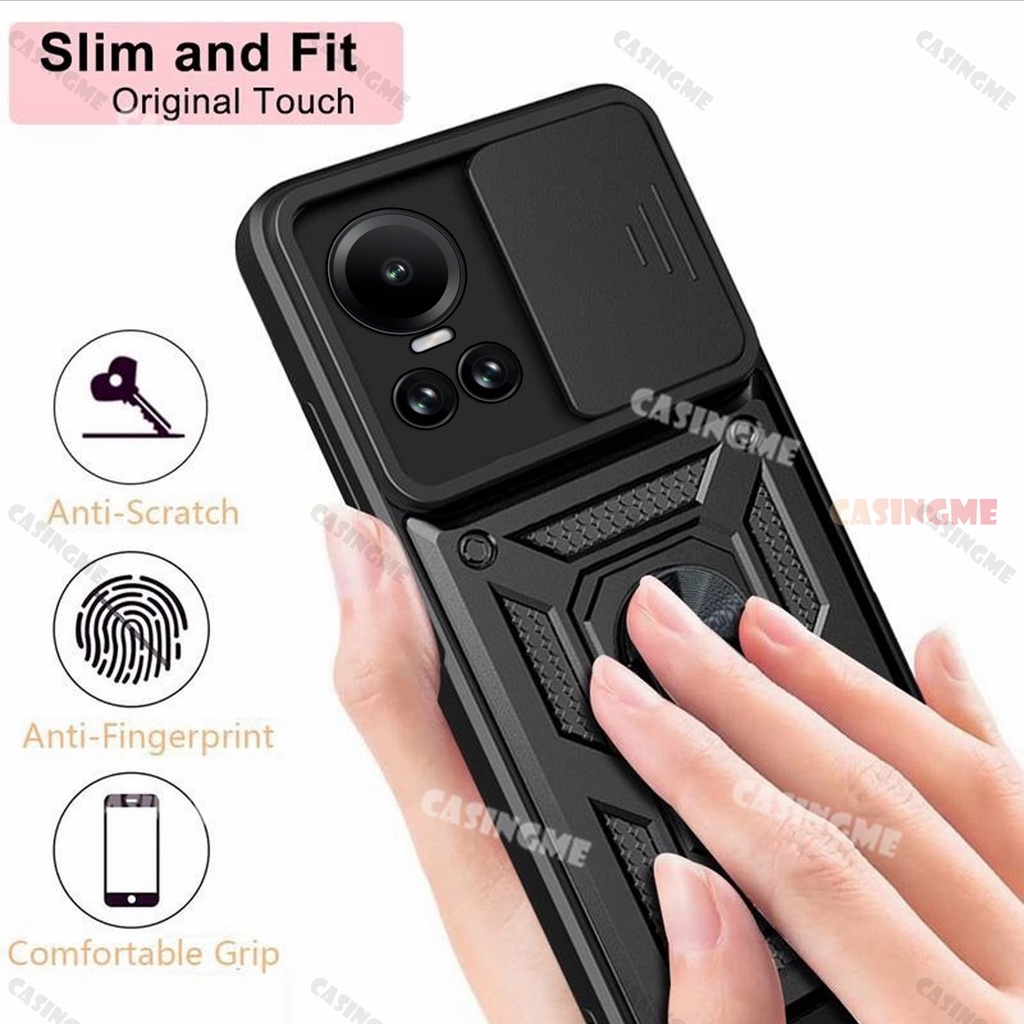 Ốp Điện Thoại Dạng Giáp Chống Sốc Có Vòng Đỡ Nam Châm Cho Oppo Reno10 5G 10Pro 2023 Reno 10 Pro Reno10Pro + 5G