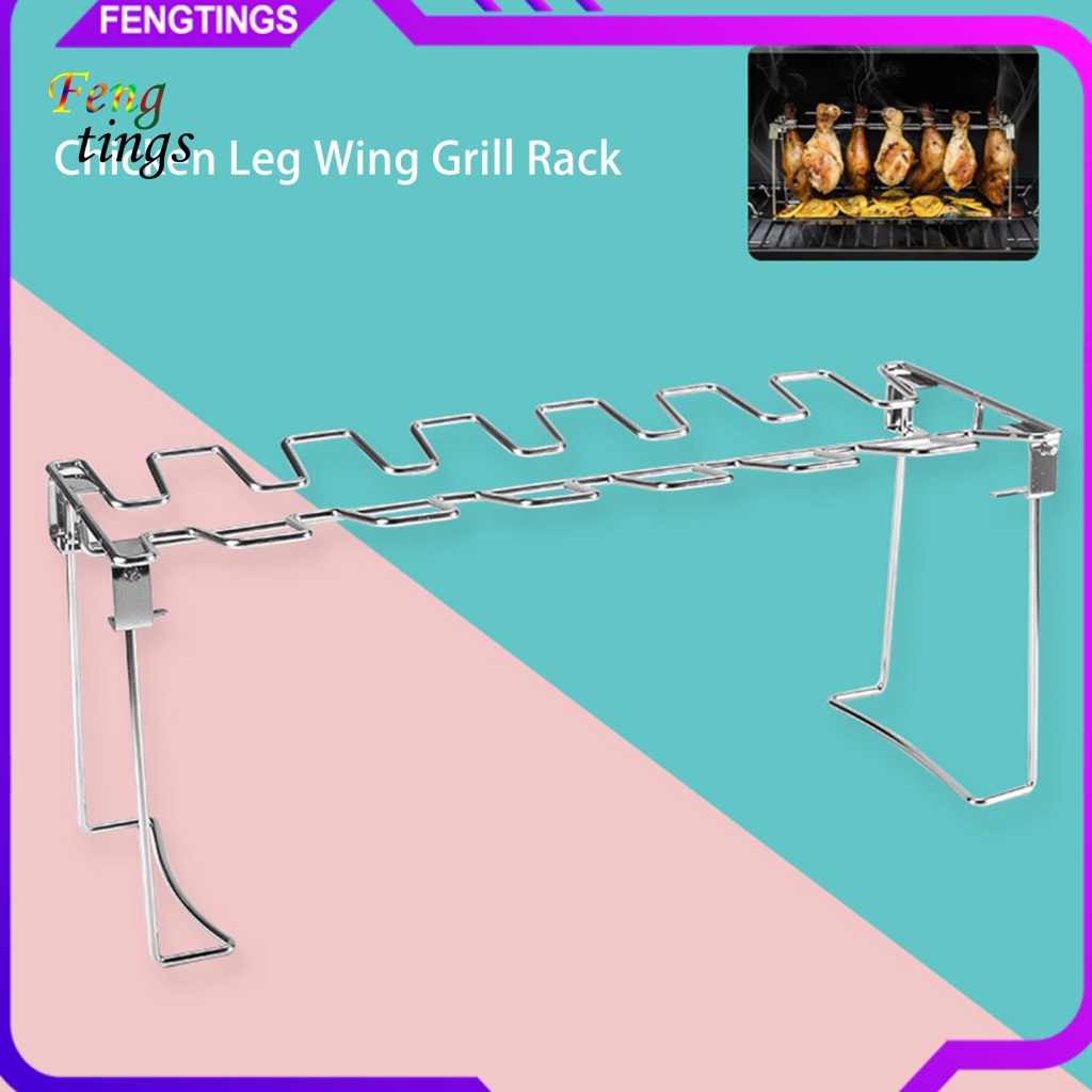 Giá Nướng Cánh Gà Bằng Thép Không Gỉ Chịu Nhiệt Chống Dính Có Thể Gấp Gọn Tiện Dụng