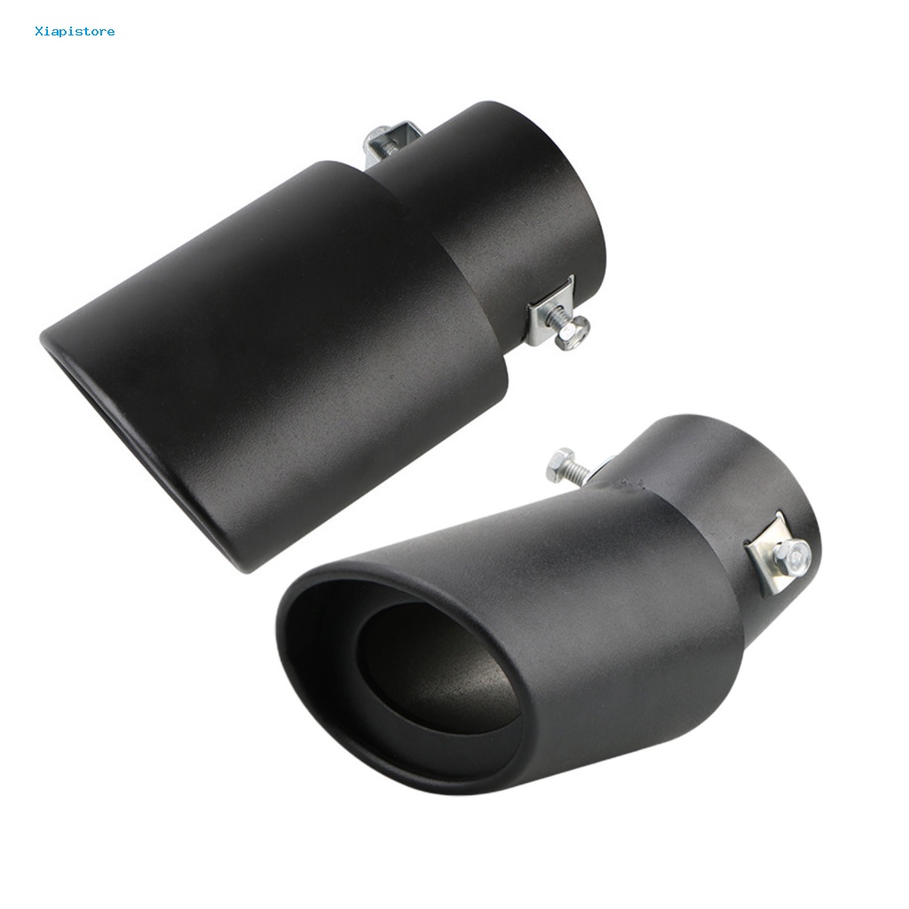 [Xiapistore] Đầu Ống Xả Xe Hơi Bằng Thép Không Gỉ Phủ Lớp Hoàn Thiện Đơn Giản Thông Dụng