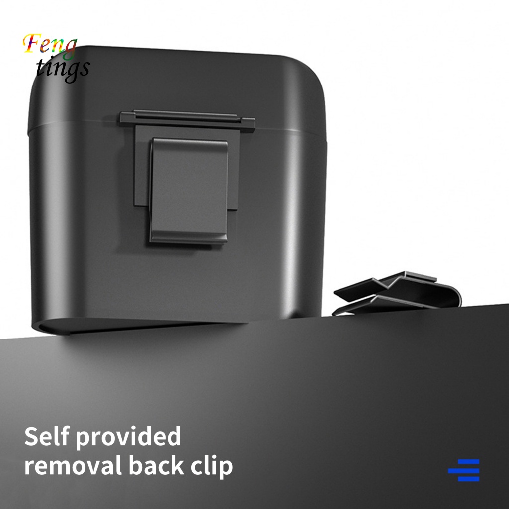 Thùng Rác Nắp Lật Màu Đen Dạng Kẹp Tháo Rời Được Đa Năng Dành Cho Xe Hơi