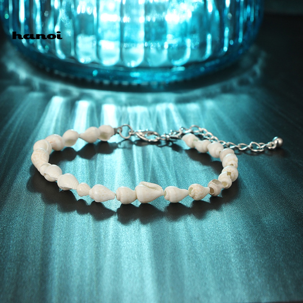 Set 2 Lắc Chân Hình Vỏ Sò Phong Cách Bohemia Thời Trang Cho Nữ