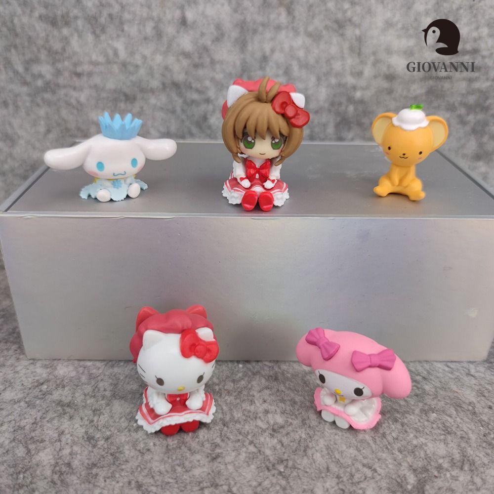 Mô Hình Đồ Chơi Nhân Vật Hoạt Hình Cinnamoroll Kuromi Bằng PVC Để Bàn Trang Trí