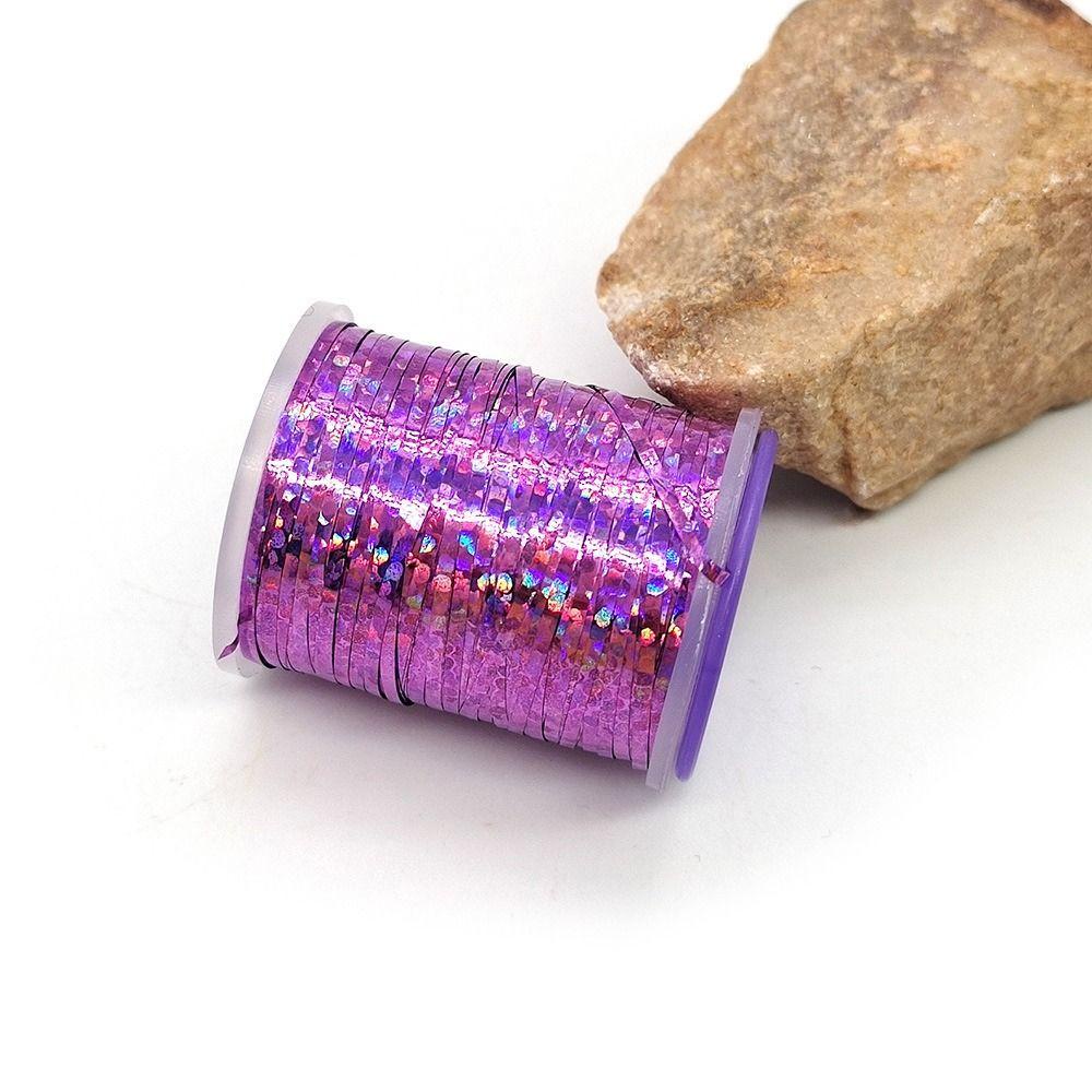 Cuộn Chỉ Kim Tuyến Nymph Bản Dẹt 1mm Dài 120 Yard Chuyên Dụng