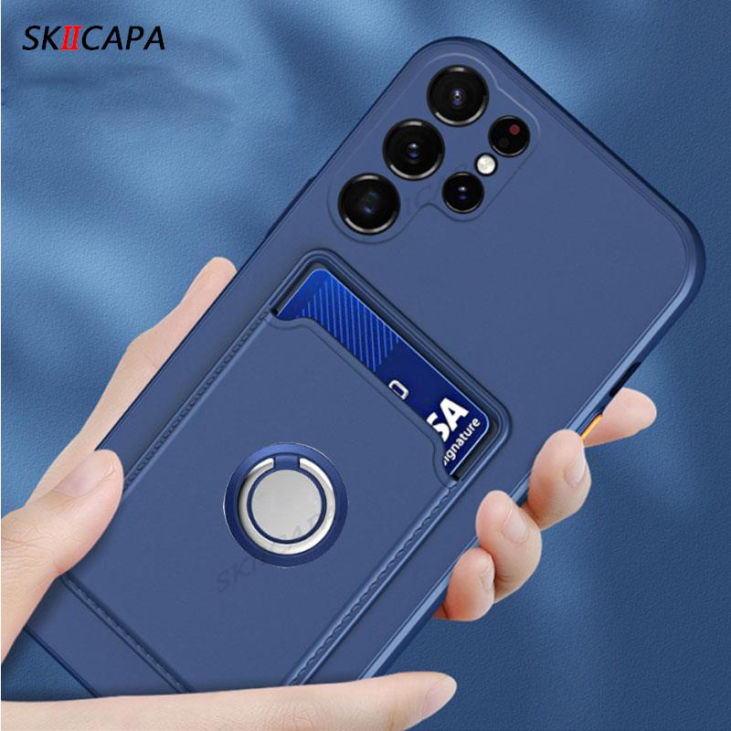 Ốp Điện Thoại TPU Silicon Dạng Ví Có Ngăn Đựng Thẻ Và Nhẫn Đỡ Cho oppo reno 10 pro plus reno10 pro + reno8T 4G 5G 8Pro plus