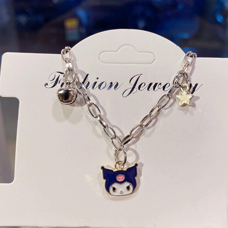 Mới Vòng Tay sanrio Thiết Kế Hoạt Hình Có Chuông Có Thể Điều Chỉnh