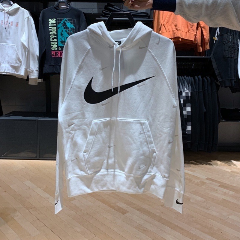 Áo Hoodie Nike100% Dày Dặn Dáng Rộng DA0111 Thời Trang Đường Phố Vintage Cho Nam