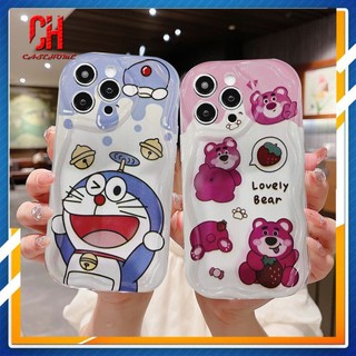 Redmi A1 A2 10 9 10X 10C 12 12C 11A A1+ A2+ 9A 9AT 9i 9C NFC 9T 9 Power Note 8 10S 9S 11 11S 12 12S 9 10 PRO MAX POCO C50 C55 M2 M3 X3 2 PRO NFC phim hoạt hình doraemon dễ thương gấu dâu lotso 3d viền cong cong vỏ bóng