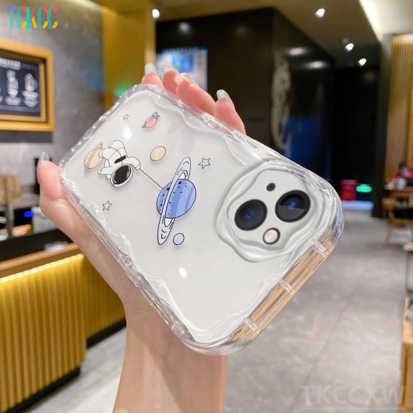 Ốp Điện Thoại Họa Tiết Phi Hành Gia Hoạt Hình Cho iPhone 14 13 12 11 Pro Max 14 Plus 6 6s 7 8 Plus X XR XS Max