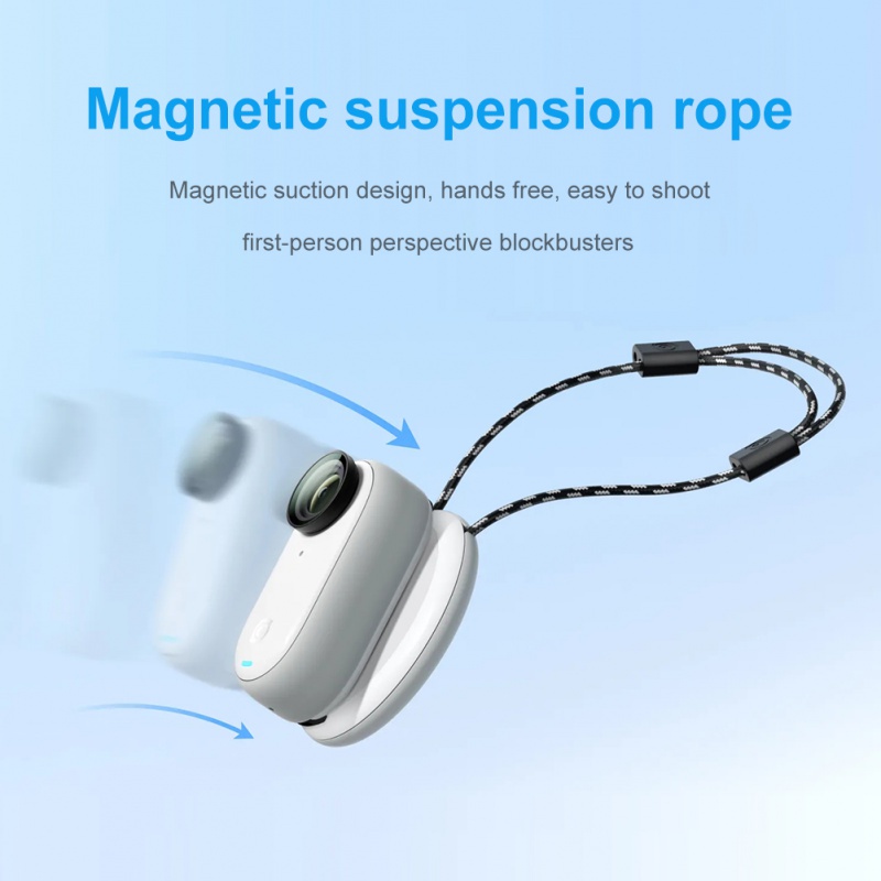 Magnetic Lanyard For Insta360 GO 3 Adjustable Hanging Strap Drop-resistant Thumb Action Camera Accessories