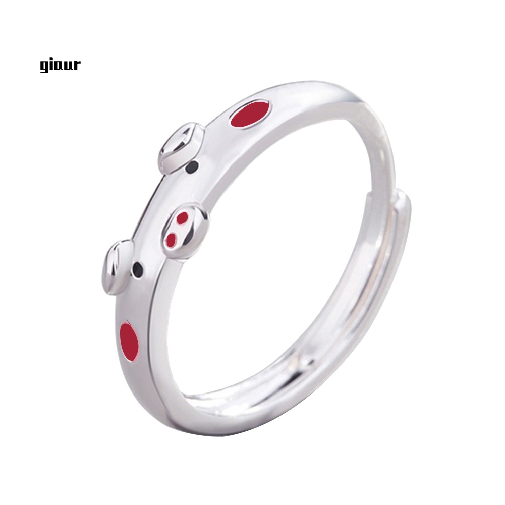 Nhẫn Hở Hình Chú Heo Hoạt Hình Dễ Thương Dùng Làm Quà Tặng Sinh Nhật Cho Bạn Gái