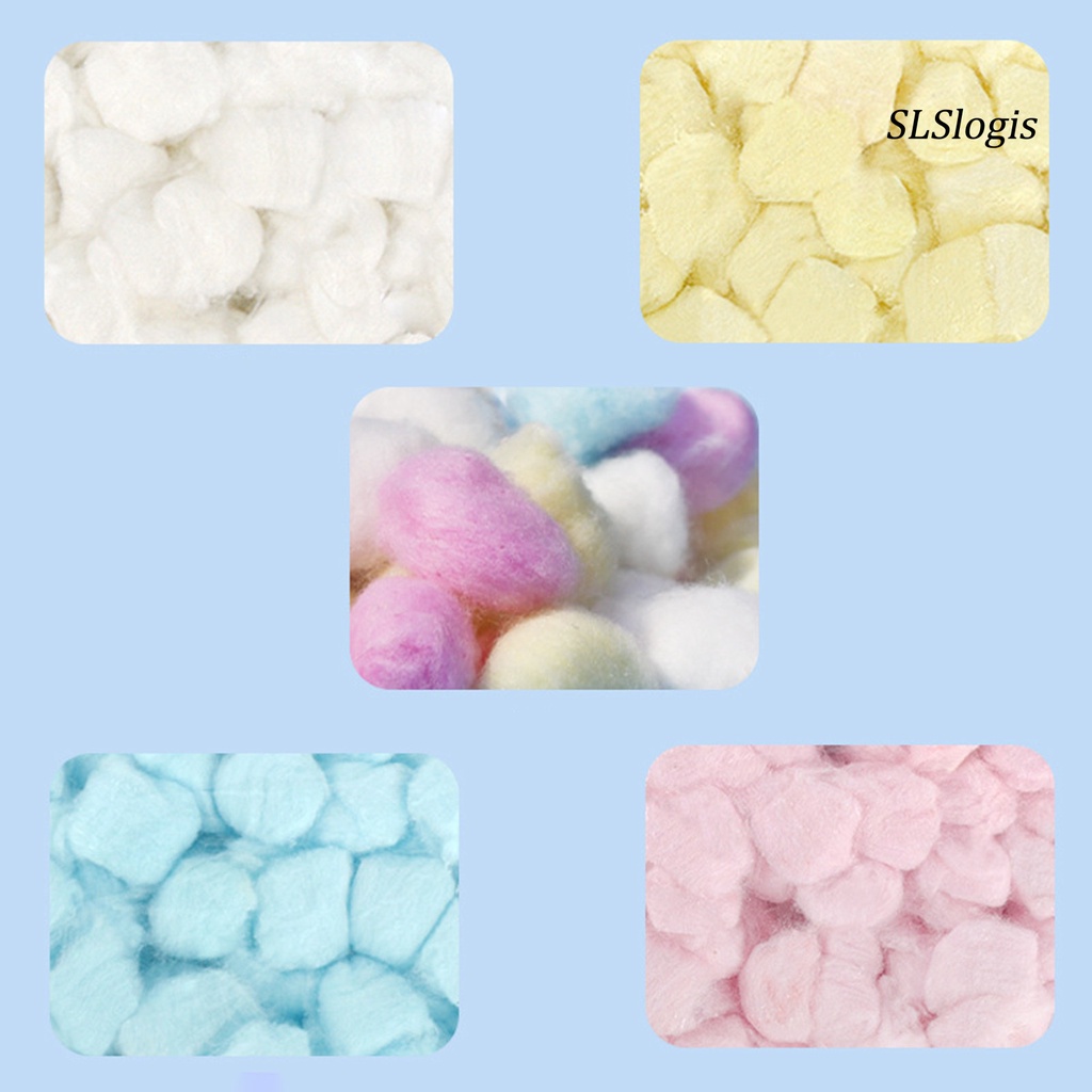Set 100 Quả Bóng Cotton Mini Nhiều Màu Giữ Ấm Mùa Đông Cho Chuột Hamster
