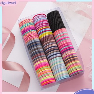Set 50 dây thun buộc tóc 3cm co giãn thời trang cho nữ