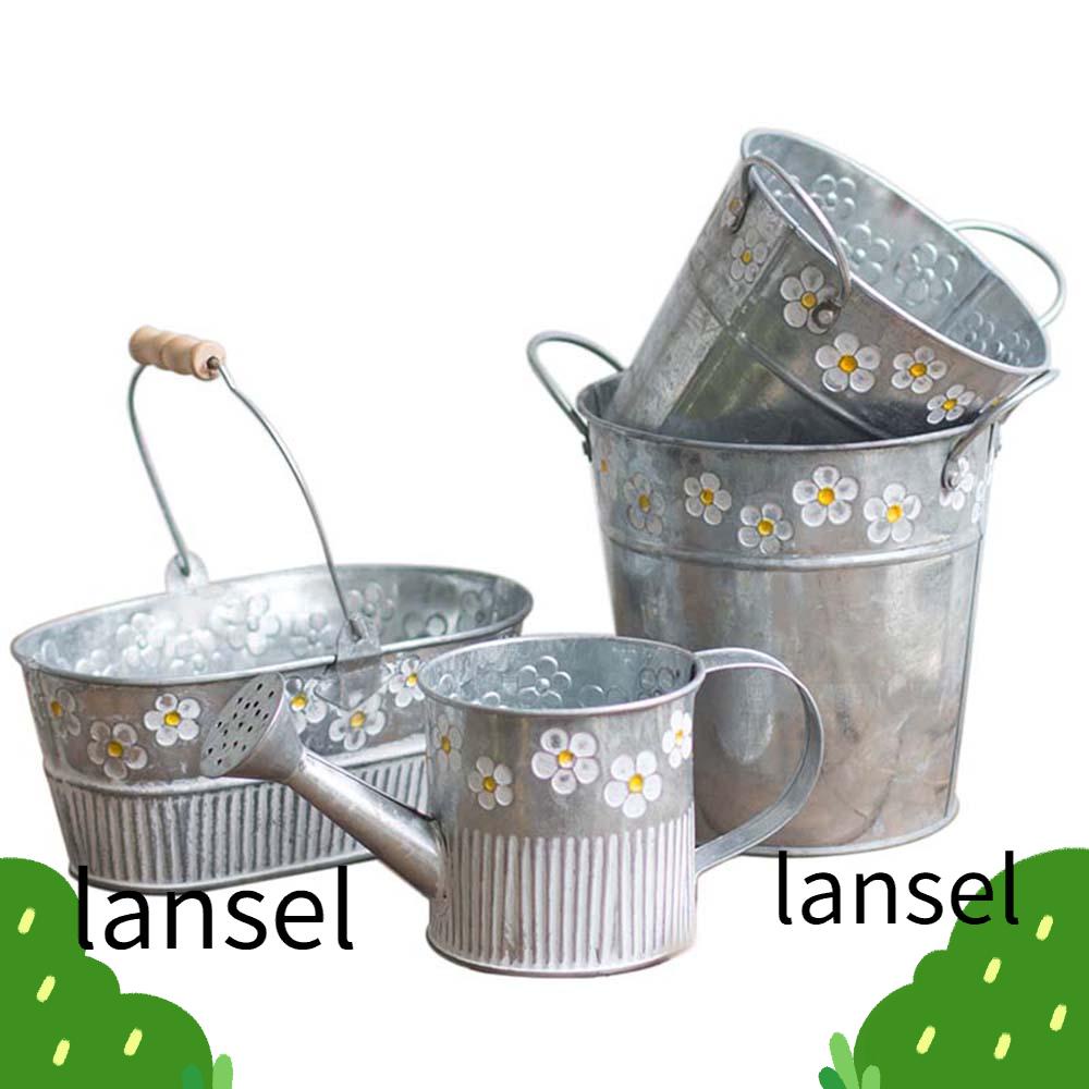 Chậu Hoa Để Bàn Trang Trí Ban Công Bằng Sắt Phong Cách Vintage