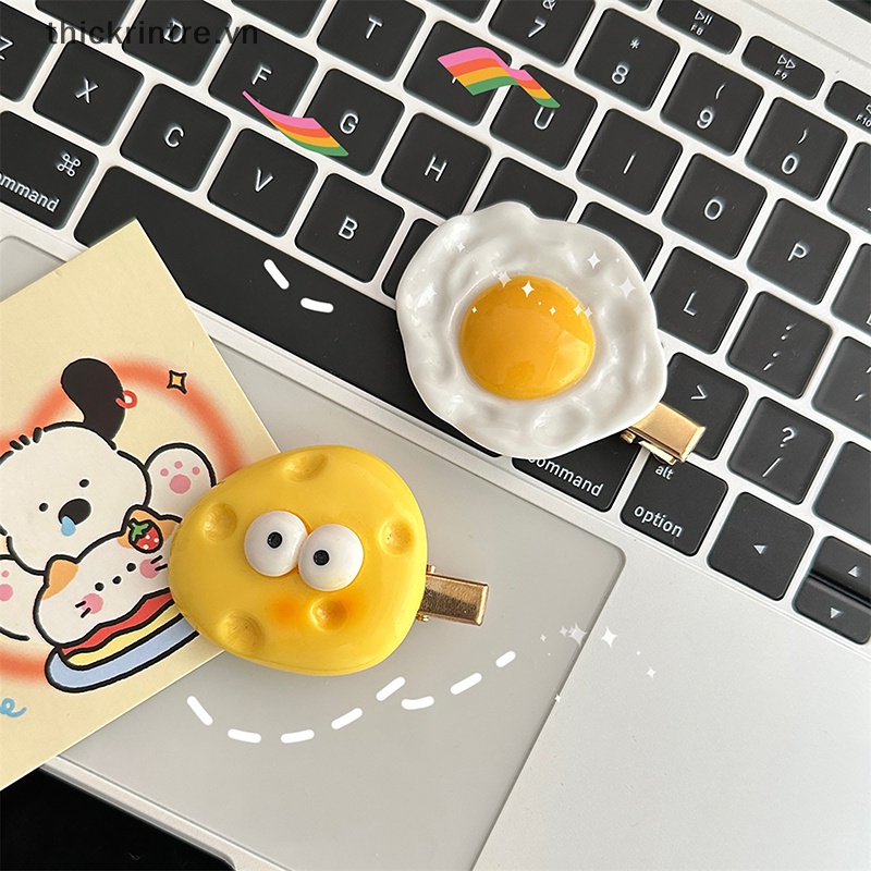 Set 2 Kẹp Tóc Hình Phô Mai Vàng Ngộ Nghĩnh
