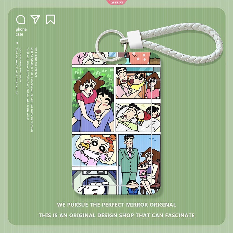 1 Móc Khóa Đựng Thẻ ID Hình Cậu Bé Bút Chì Shin-chan Dễ Thương