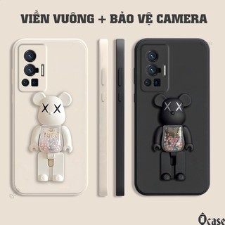 Ốp lưng Vivo X70 / X70 Pro mô hình gấu kiêm giá đỡ tiện dụng