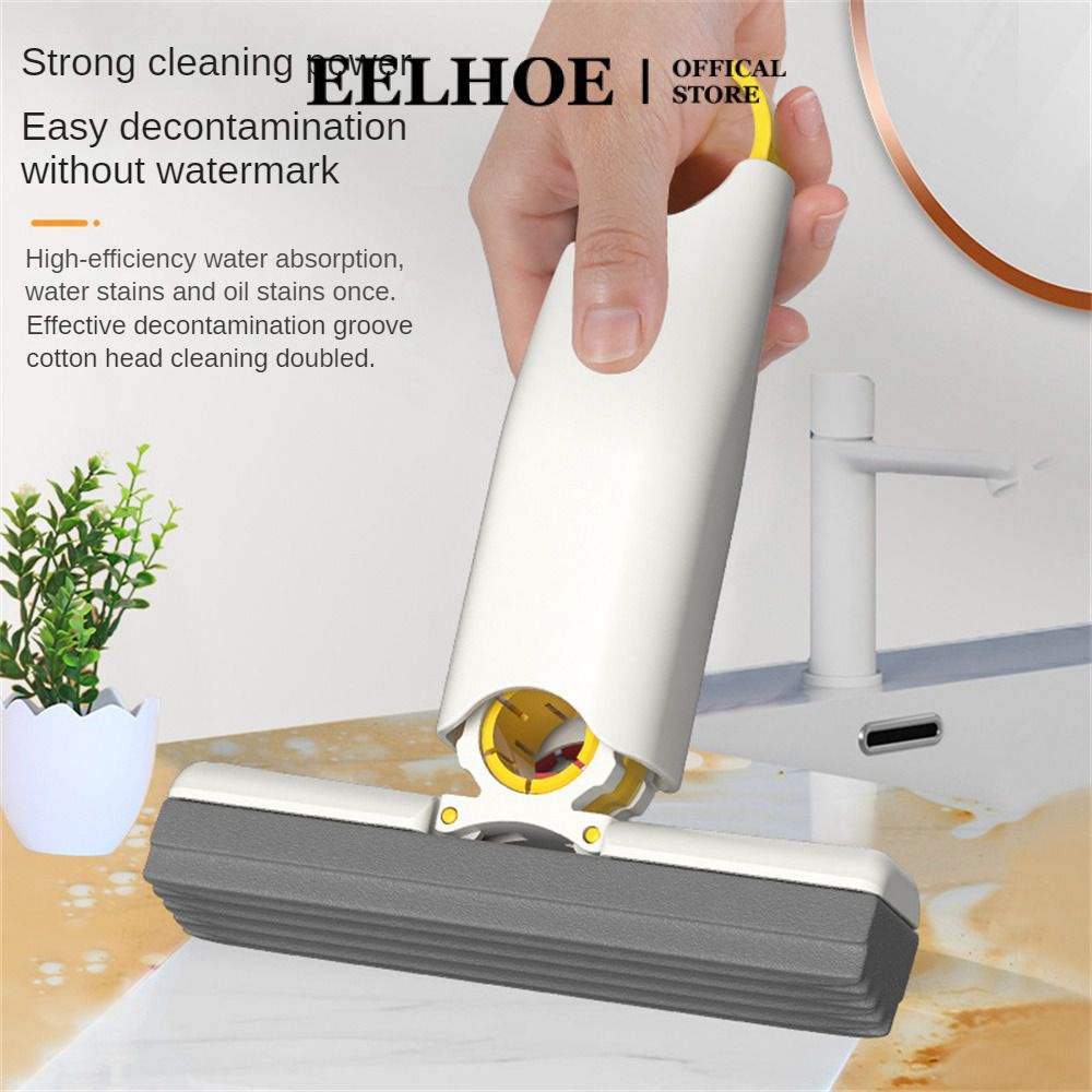 Eelhoe Để Bàn Cây Lau Nhà Mini Lười Bóp Cây Lau Nhà Hộ Gia Đình Để Bàn Dụng Cụ Lau Kính Phòng Tắm Vệ Sinh Khoảng Cách Bàn Chải Thấm Hút