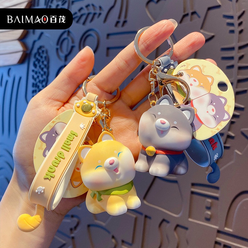 Móc Khóa Hình Chú Chó Husky Dễ Thương Sáng Tạo