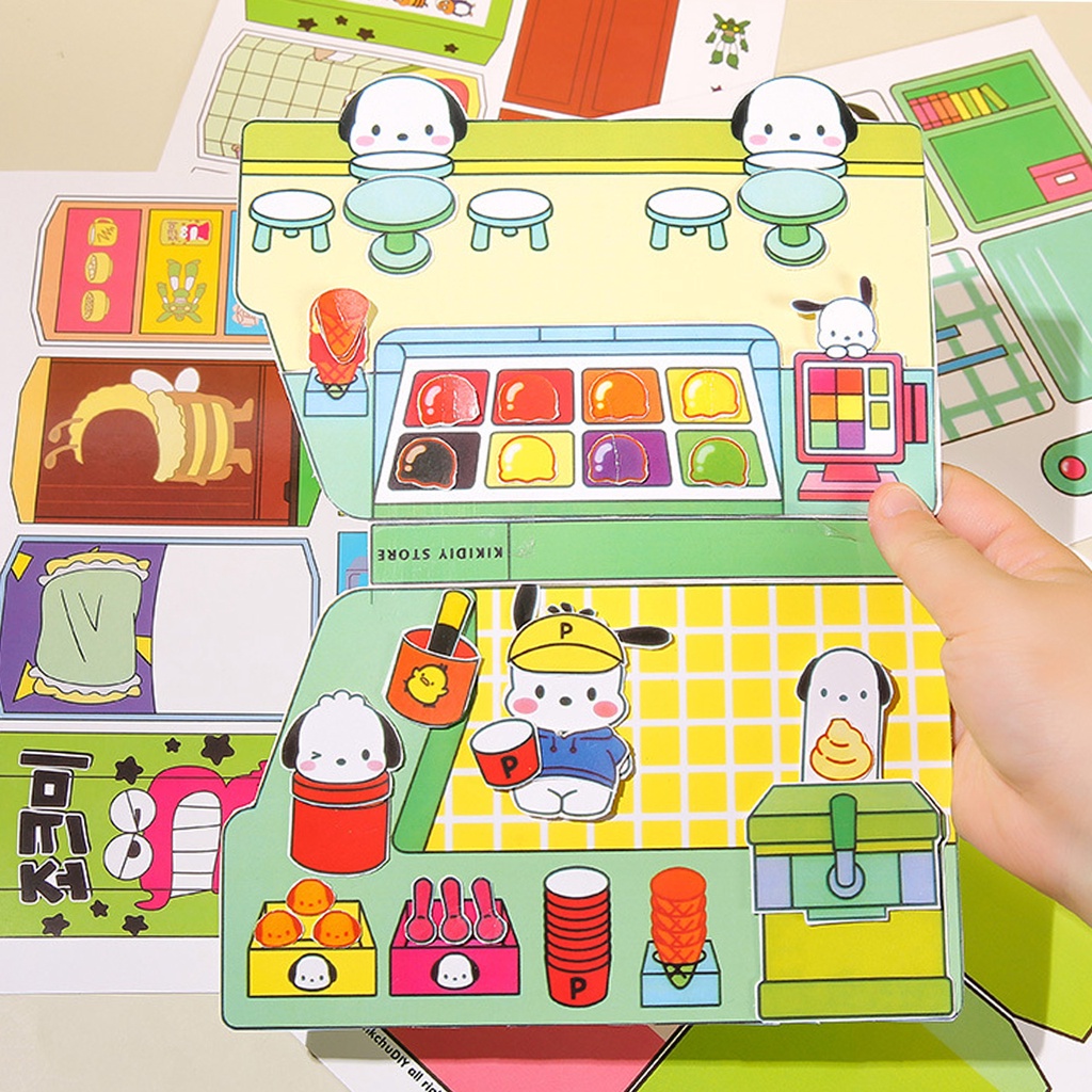 Sách Hoạt Hình Thủ Công Tự Làm Sách Không Cắt Dành Cho Trẻ Em SG094