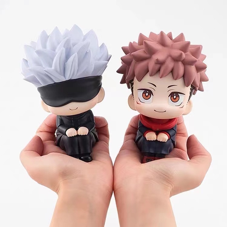 Yb3 jujutsu kaisen doll figure diy model gojo satoru yuji đồ trang trí xe hơi để bàn dễ thương món quà đồ chơi cho trẻ em trang trí nội thất