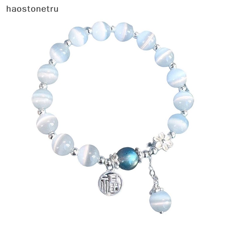 Ru Vòng Tay Chuỗi Hạt Đá Opal Nhân Tạo Co Giãn Thời Trang Đơn Giản Dành Cho Nữ n