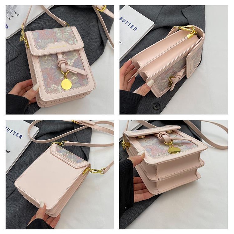 Túi Vải Jacquard Nhỏ Xinh Đựng Điện Thoại / Chìa Khóa Thời Trang Mùa Hè Cho Nữ