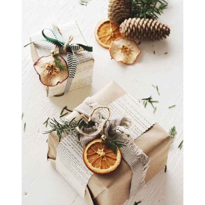 SET CAM SẤY KHÔ, THANH QUẾ, QUẢ THÔNG KHÔ, CHÙM ĐÀO ĐÔNG, HỘP QÙA, THẺ TAG, THỆP- TRANG TRÍ NOEL,GIÁNG SINH, ĐỒ HANDMADE