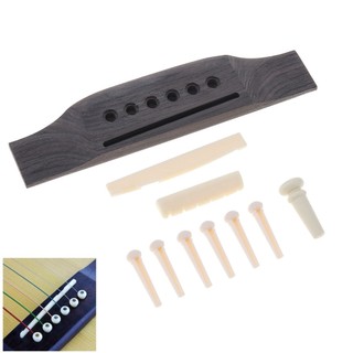 1 bộ ngựa đàn guitar acoustic bằng gỗ + chốt / ngựa đàn / ngựa đàn 40 41 inch