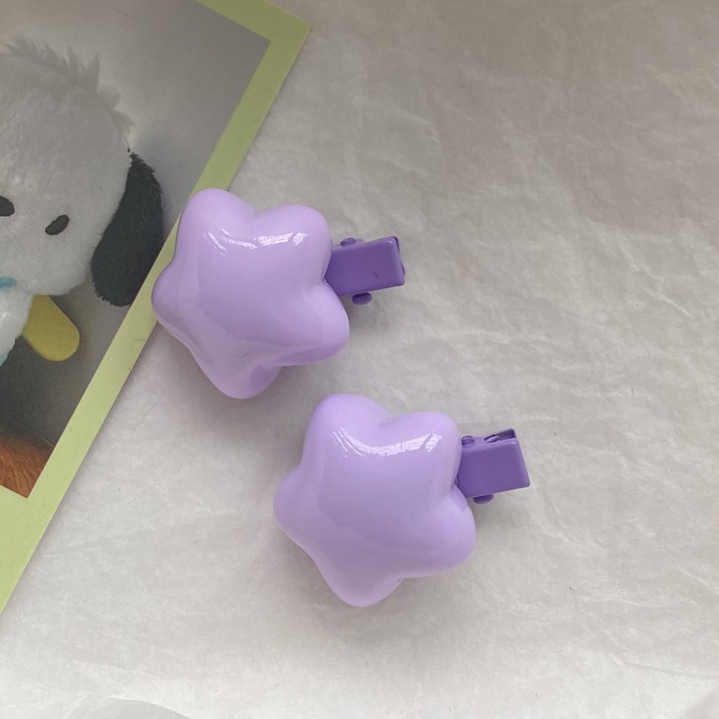 Kẹp Tóc Hình Ngôi Sao Nhiều Màu Sắc Cỡ Nhỏ Dễ Thương Cho Bé Gái