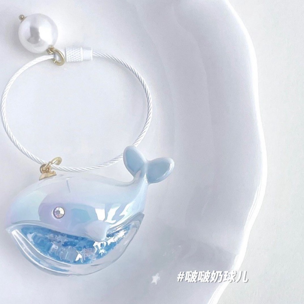 🐋Hàng tồn kho🐋Phụ Kiện Móc Khóa Hình Cá Voi Su Zaizai dolphin Khi Chạy Ba Lô