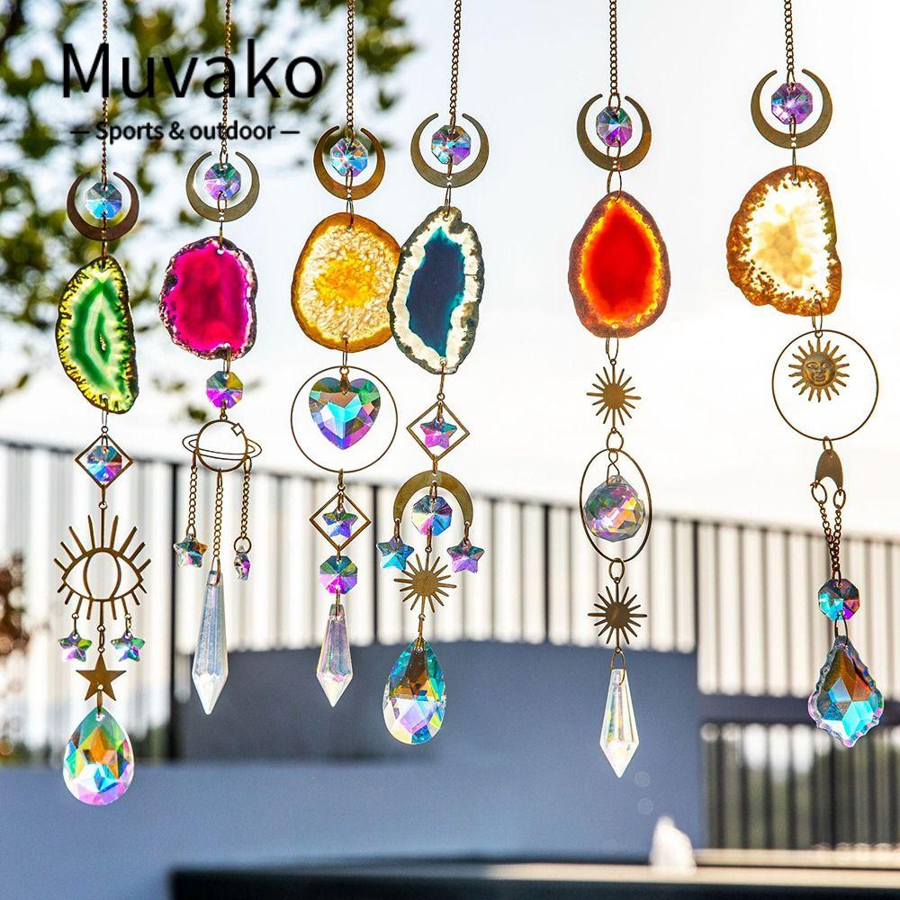 Muvako Dreamcatcher Hình Mặt Trời Nhiều Màu Sắc Làm Mặt Dây Chuyền