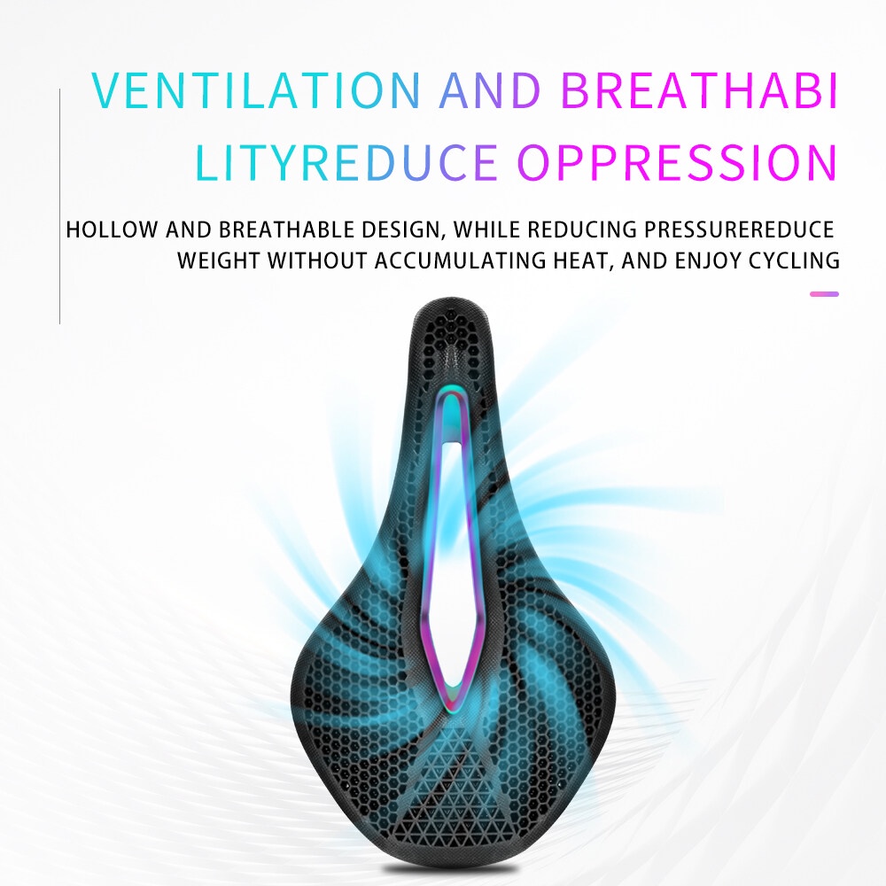 Eslnf 3d yên xe đạp mtb yên xe in 3d yên tổ ong yên xe mũi ngắn rỗng bộ phận yên xe đạp