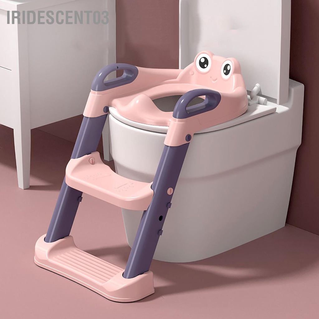 Iridescent03 Ghế tập ngồi bô cho bé có bệ Nhà vệ sinh huấn luyện thể gập lại trẻ mới biết đi