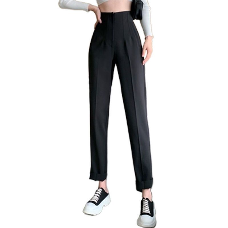 Casual pants women's spring and autumn loose slimming 2023 new versatile fashion harem pants women's high waist suit pants