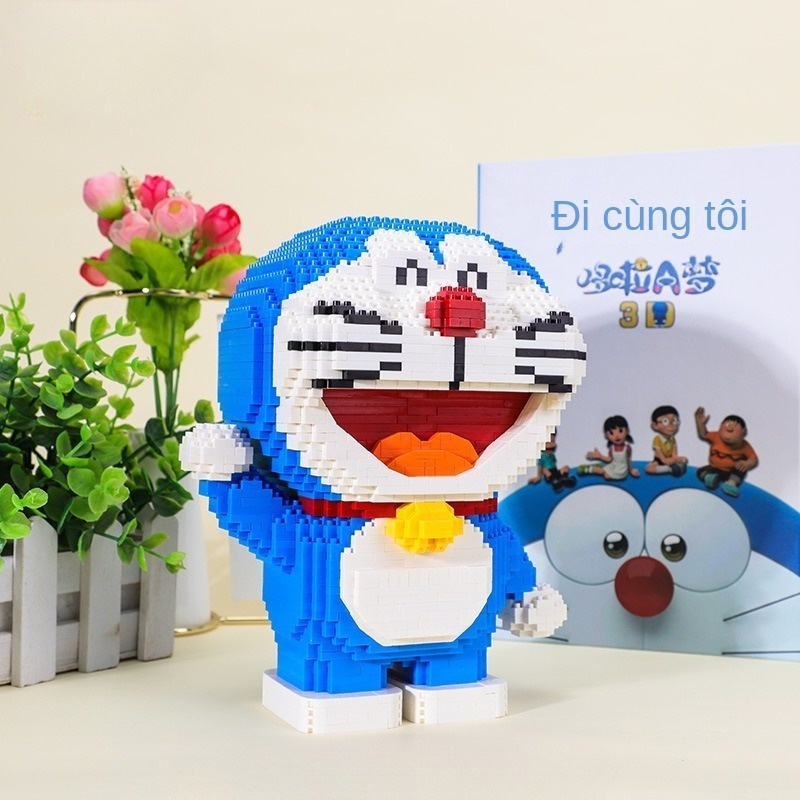 Bộ Đồ Chơi Lắp Ráp Hình Mèo Máy Doraemon Dễ Thương