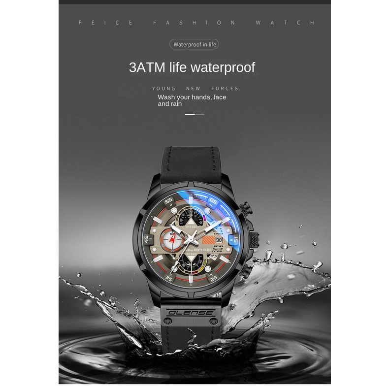 Đồng Hồ Quartz Nam Đa Năng Thời Trang Năm 2023