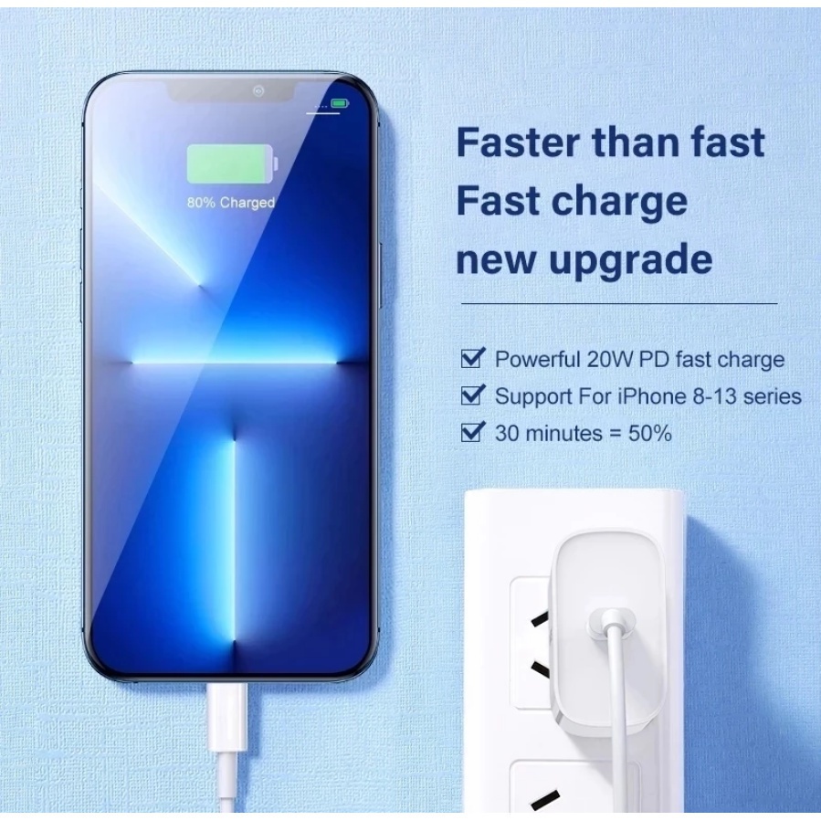 Củ Sạc Nhanh 20W 20W PD USB C Cho iPhone X 7 8 9 13 Pro Max 12 mini 11 Xiaomi Mi 11