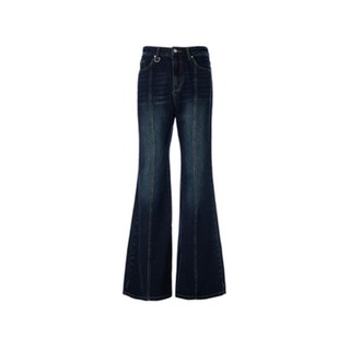 Quần jeans nữ lưng cao ống loe thời trang