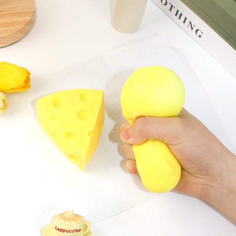 Phô mai dưa hấu mềm đàn hồi giải nén pinch squishy đồ chơi trẻ em antistress ball bóp bên đồ chơi giảm căng thẳng