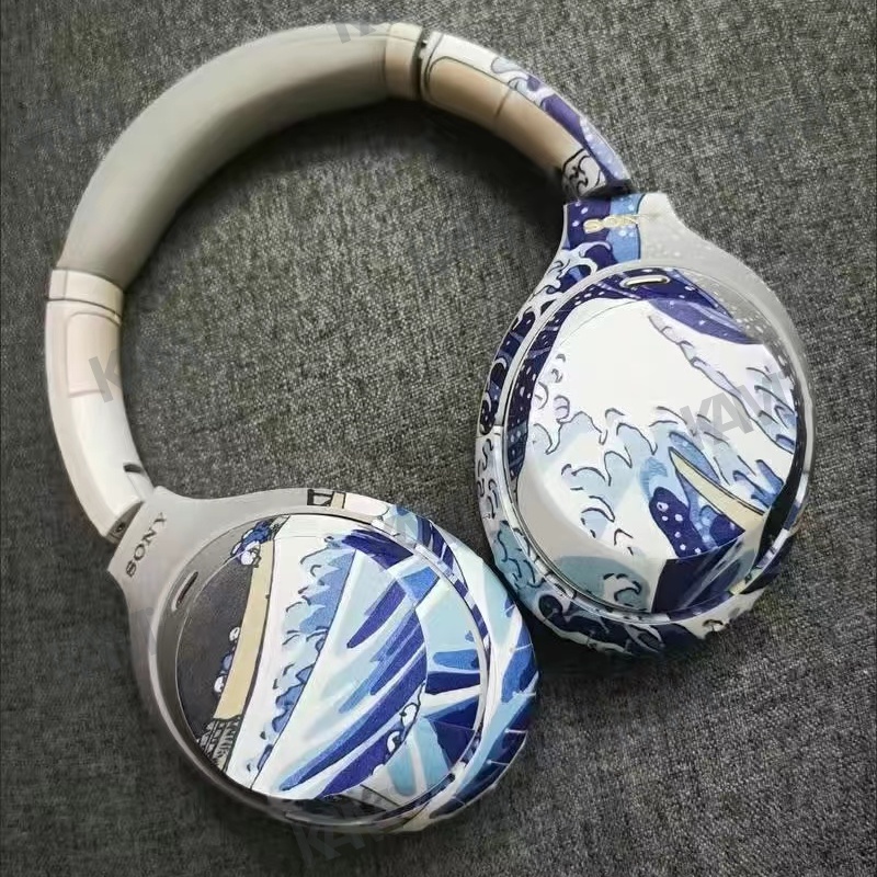 Miếng Dán PVC Nhám Họa Tiết Hoạt Hình Chống Mồ Hôi Chống Trượt Cho Tai Nghe Sony WH-1000XM4